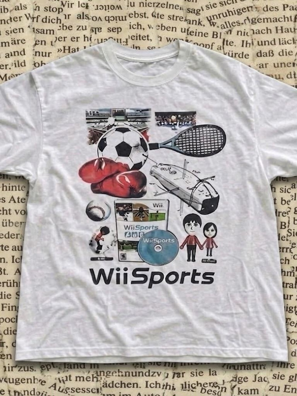 Gildan White Wii Sports Graphic Short Sleeve Tee